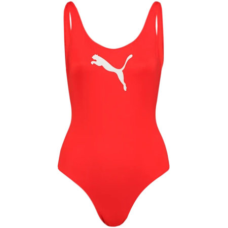  Kostium kąpielowy damski Puma Swim Women Swimsuit 1P czerwony
