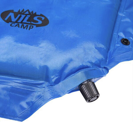 Mata samopompująca z poduszką Nils Camp NC4001 niebieska 190x63x3.8 cm